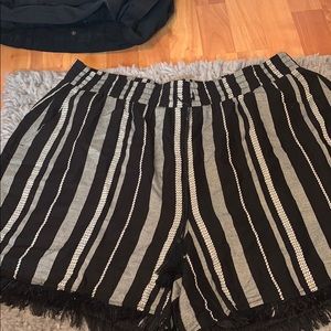 Lane Bryant Striped Shorts 14/16